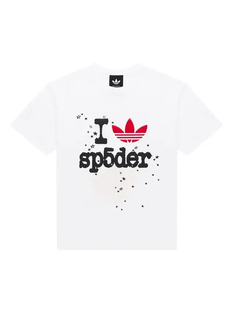 Сувенирная футболка Sp5der x Adidas — изображение 1 из 2, белый