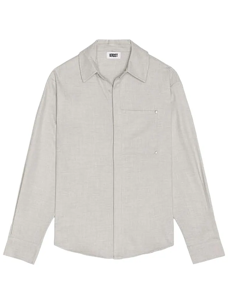 Рубашка KROST Eco Button Up — серый