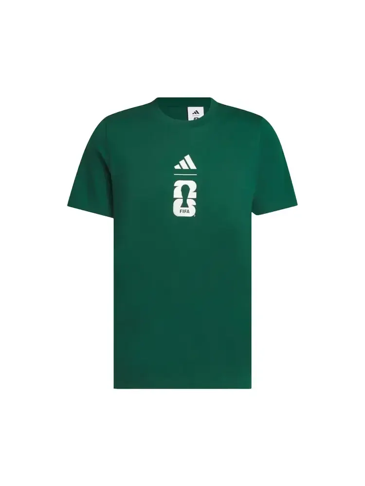 Футболка Adidas World Cup 26 Mexico Graphic T-Shirt 'Collegiate Green' — изображение 1 из 1, зеленый