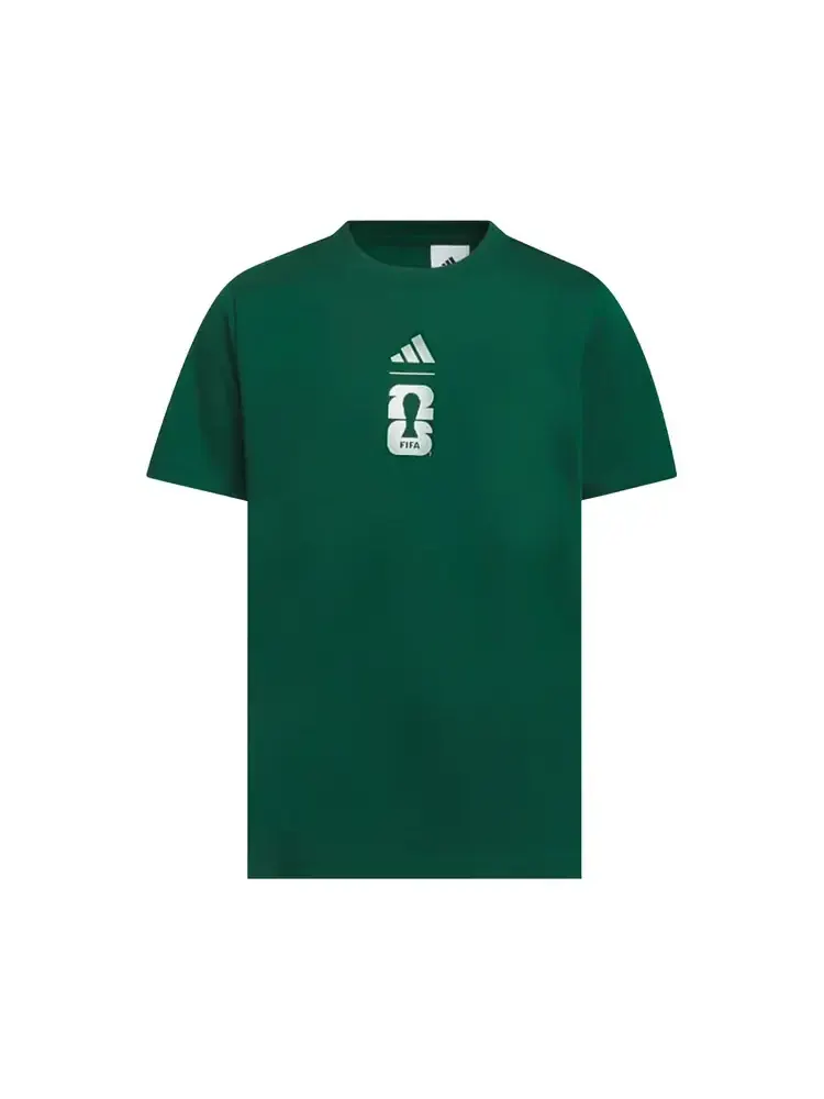 Футболка Adidas World Cup 26 Mexico Graphic T-Shirt 'Collegiate Green' — изображение 1 из 1, зеленый