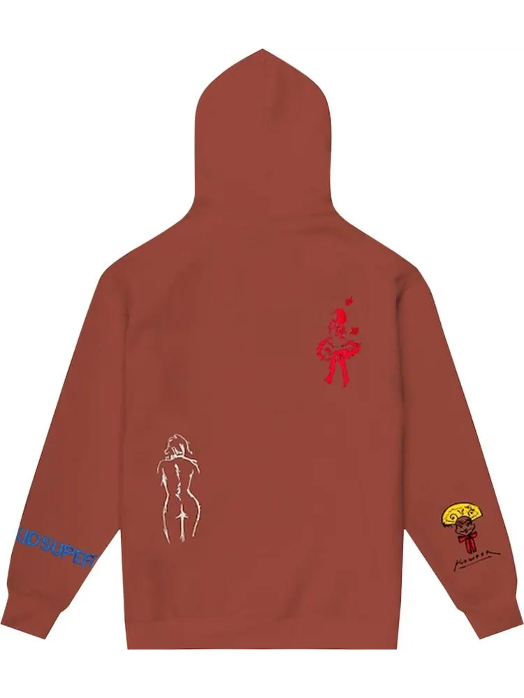 Толстовка KidSuper Super Sweatshirt 'Clay' — изображение 2 из 2, красный
