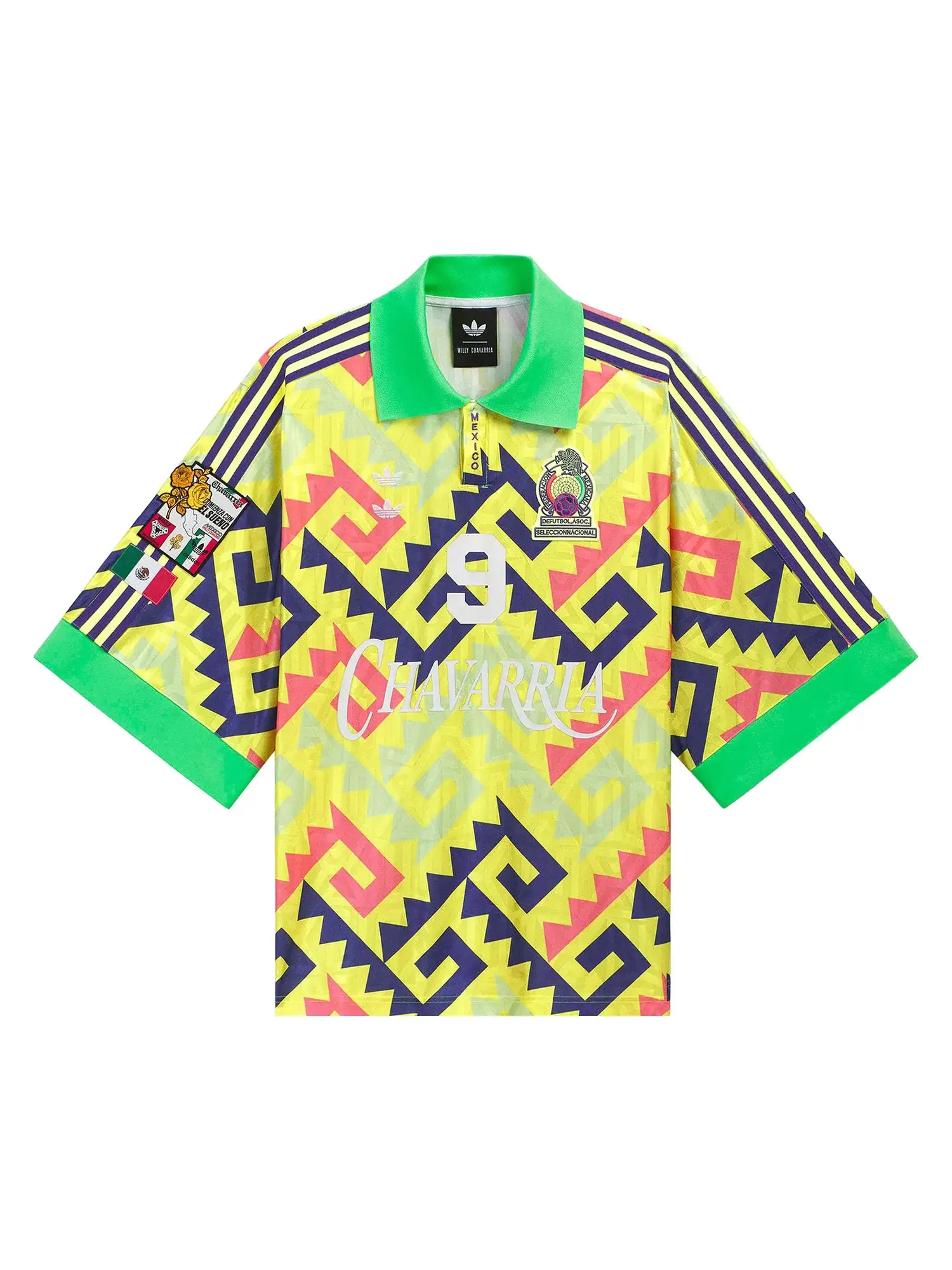 Футболка Adidas x Willy Chavarria AOP — изображение 1 из 1, желтый