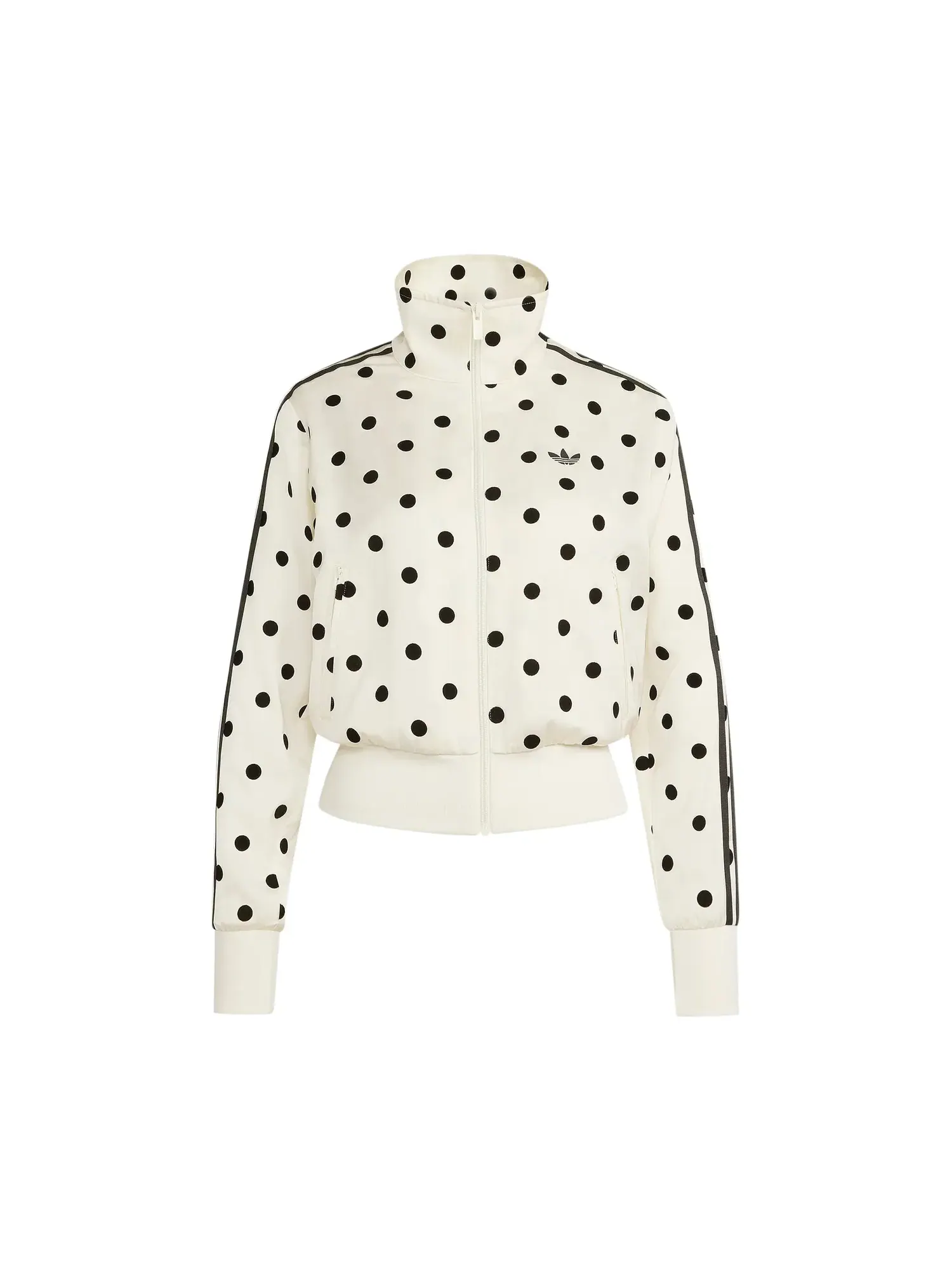 Спортивная футболка Adidas Satin Polka Dots TT Track Top — изображение 1 из 1, белый