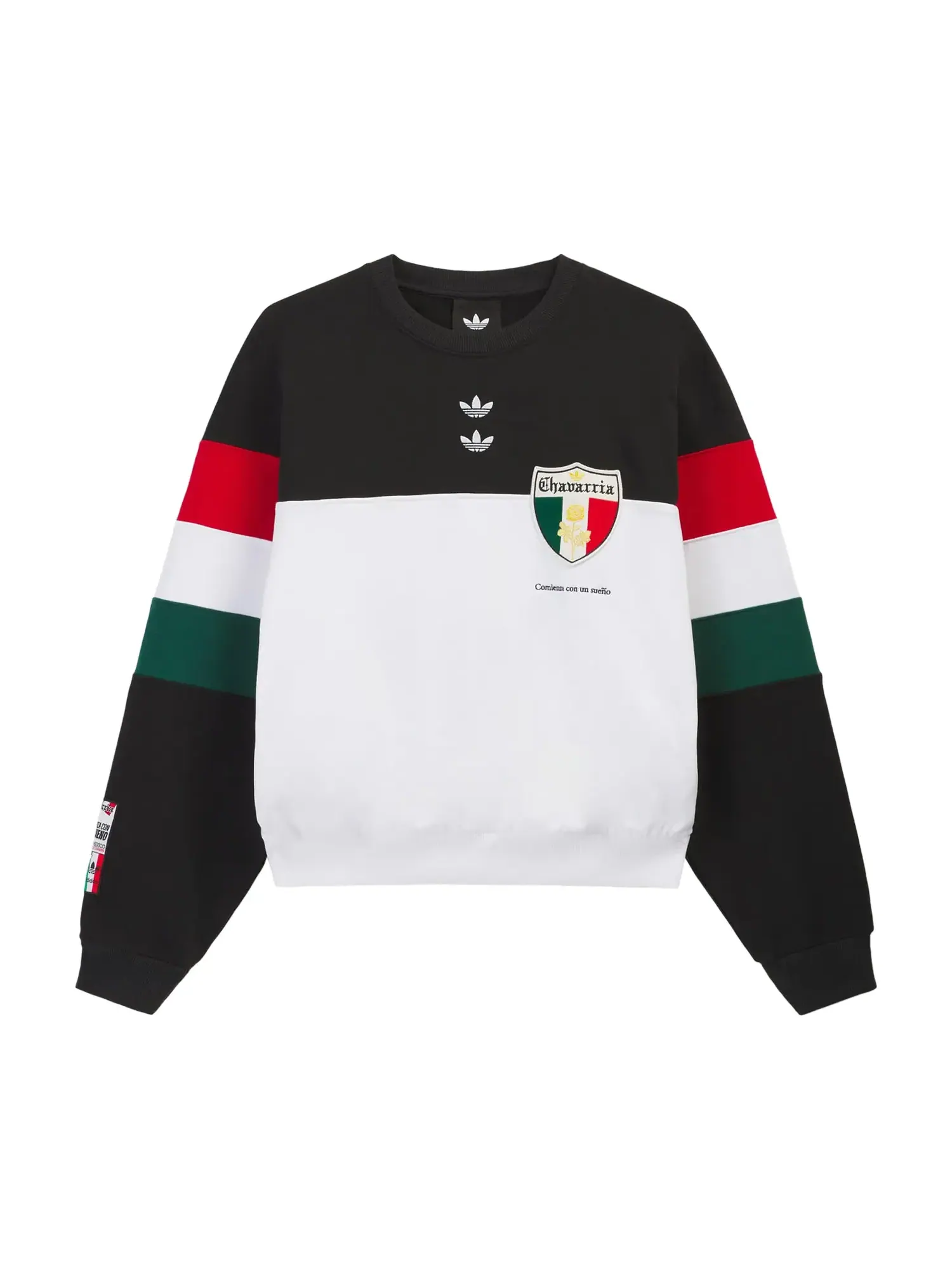 Толстовка Adidas x Willy Chavarria Crew — изображение 1 из 2, черный/белый