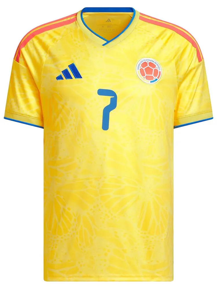 Домашняя футболка Adidas Colombia 26 Diaz — изображение 1 из 2, желтый
