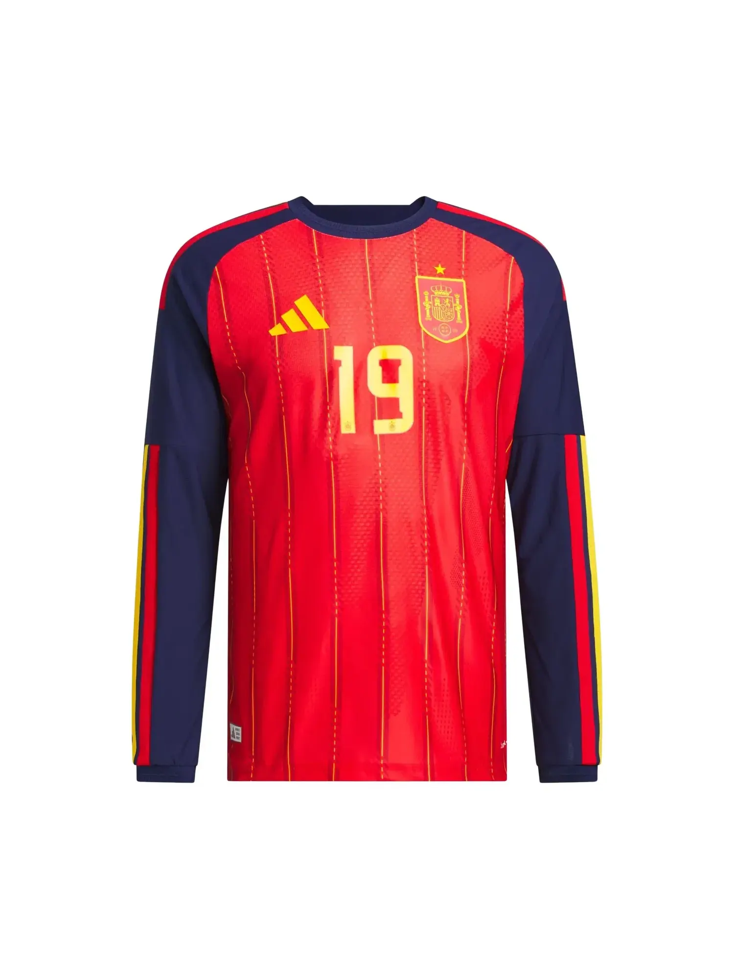 Футболка Adidas Spain 26 Home Yamal Authentic с длинным рукавом — изображение 1 из 2, красный