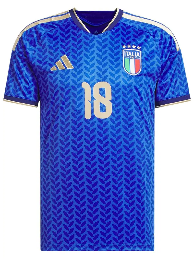 Домашняя футболка Adidas Italy 26 Barella — изображение 1 из 2, синий