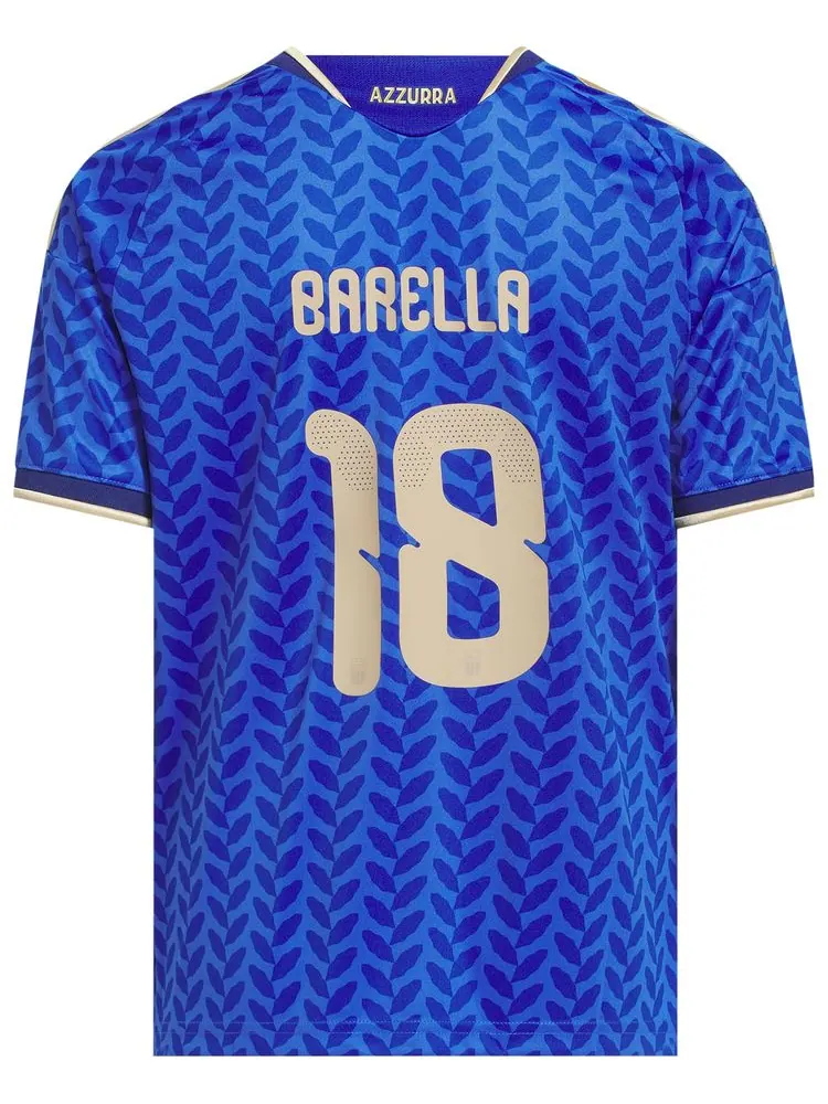 Домашняя футболка Adidas Italy 26 Barella — изображение 2 из 2, синий