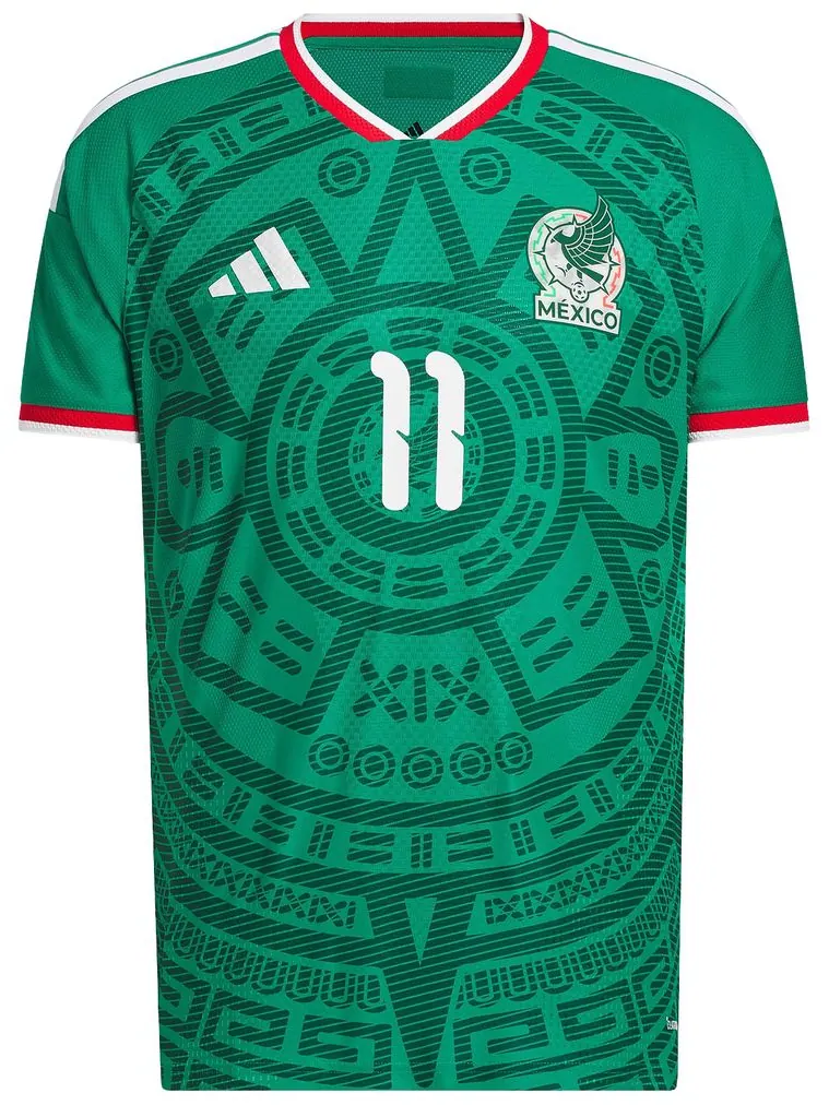 Футболка Adidas Mexico 26 Home Gimenez Authentic Jersey — изображение 1 из 2, зеленый