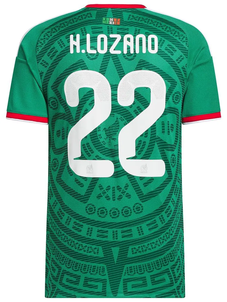 Домашняя футболка Adidas Mexico 26 Лосано — изображение 2 из 2, зеленый