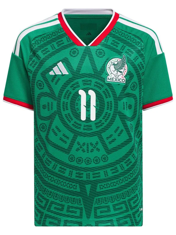Домашняя футболка Adidas Mexico 26 Gimenez цвета «Bold Green» — изображение 1 из 2, зеленый