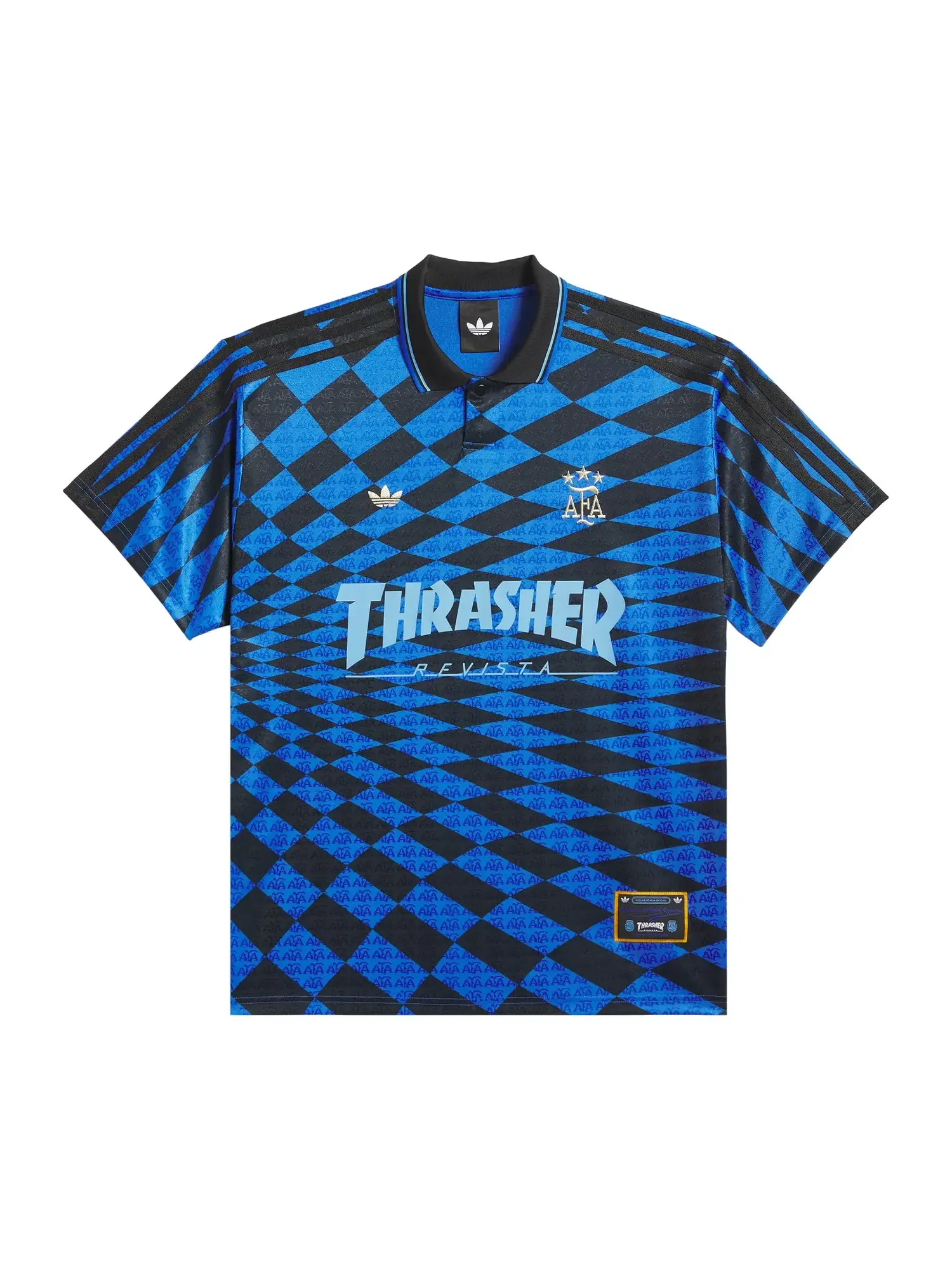 Футболка Adidas Argentina x Thrasher — изображение 1 из 2, черный/синий