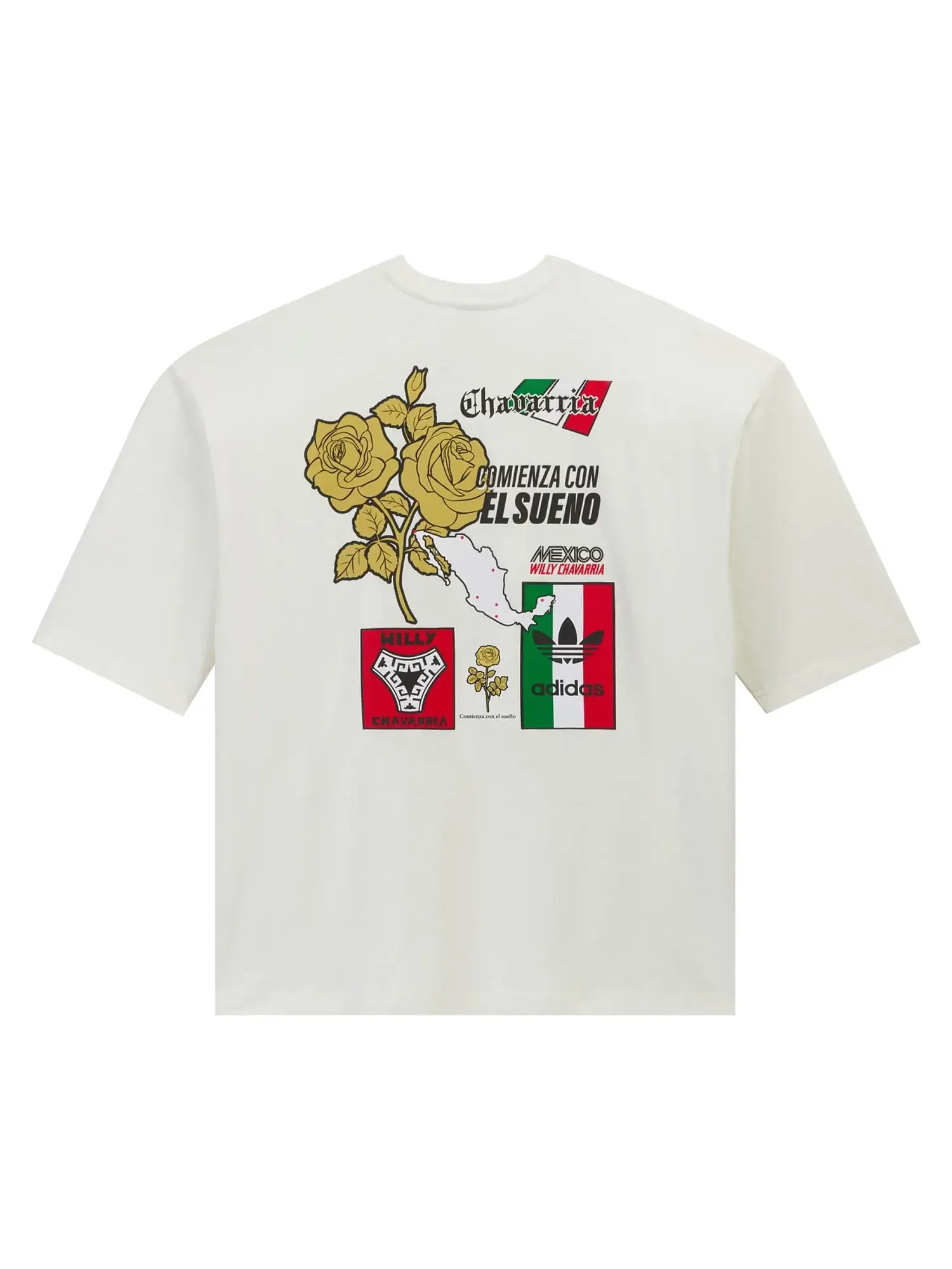 Футболка Adidas x Willy Chavarria Merch Tee — изображение 2 из 2, белый