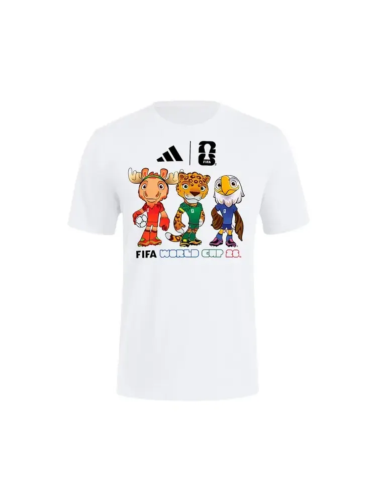Футболка Adidas FIFA World Cup 2026 Mascot Tee — изображение 1 из 2, белый