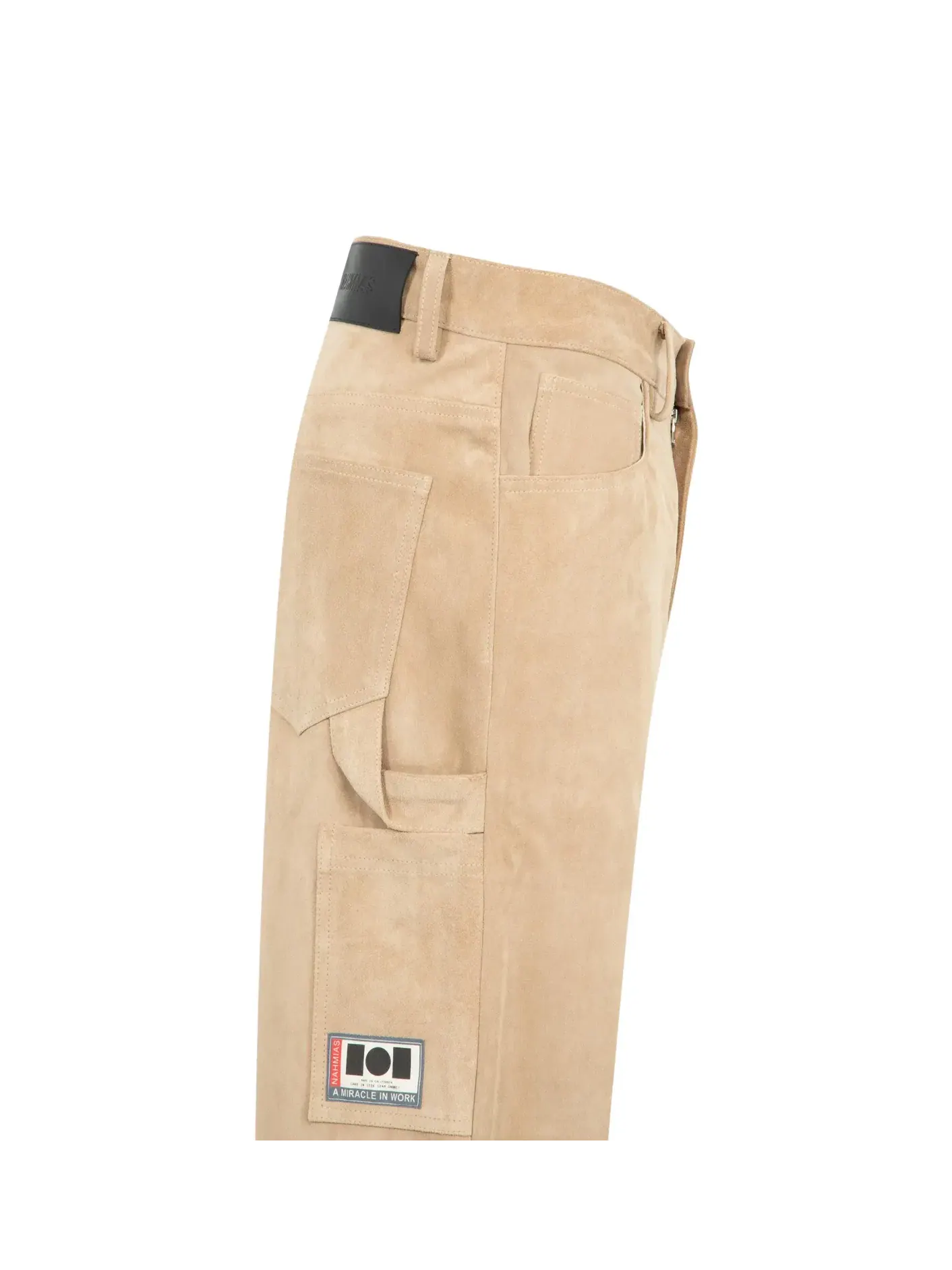Брюки-карго Nahmias Suede Baggy Carpenter Pant — изображение 3 из 3, песочный
