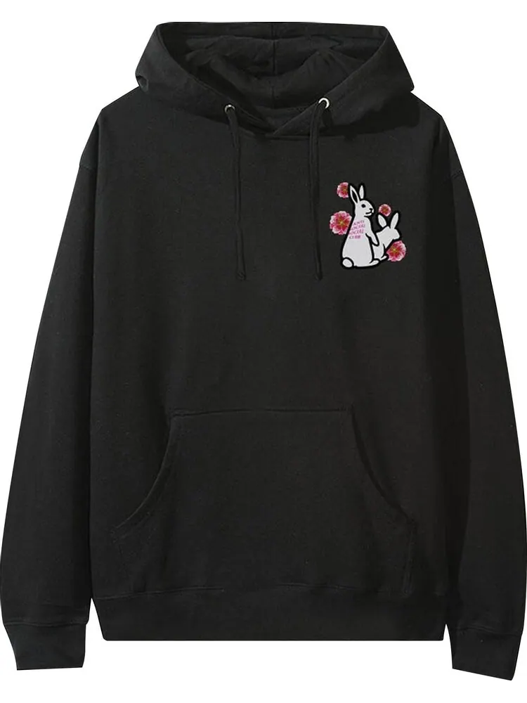 Худи Anti Social Social Club x FR2 Lapin Hoodie 'Black' — изображение 1 из 2, черный