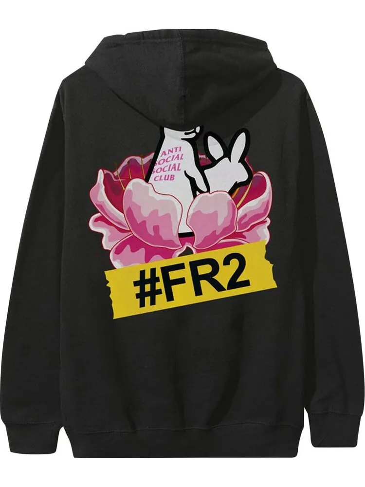 Худи Anti Social Social Club x FR2 Lapin Hoodie 'Black' — изображение 2 из 2, черный