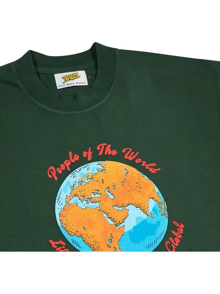 Футболка Little Africa People of The World Tee 'Green' — изображение 2 из 2, зеленый