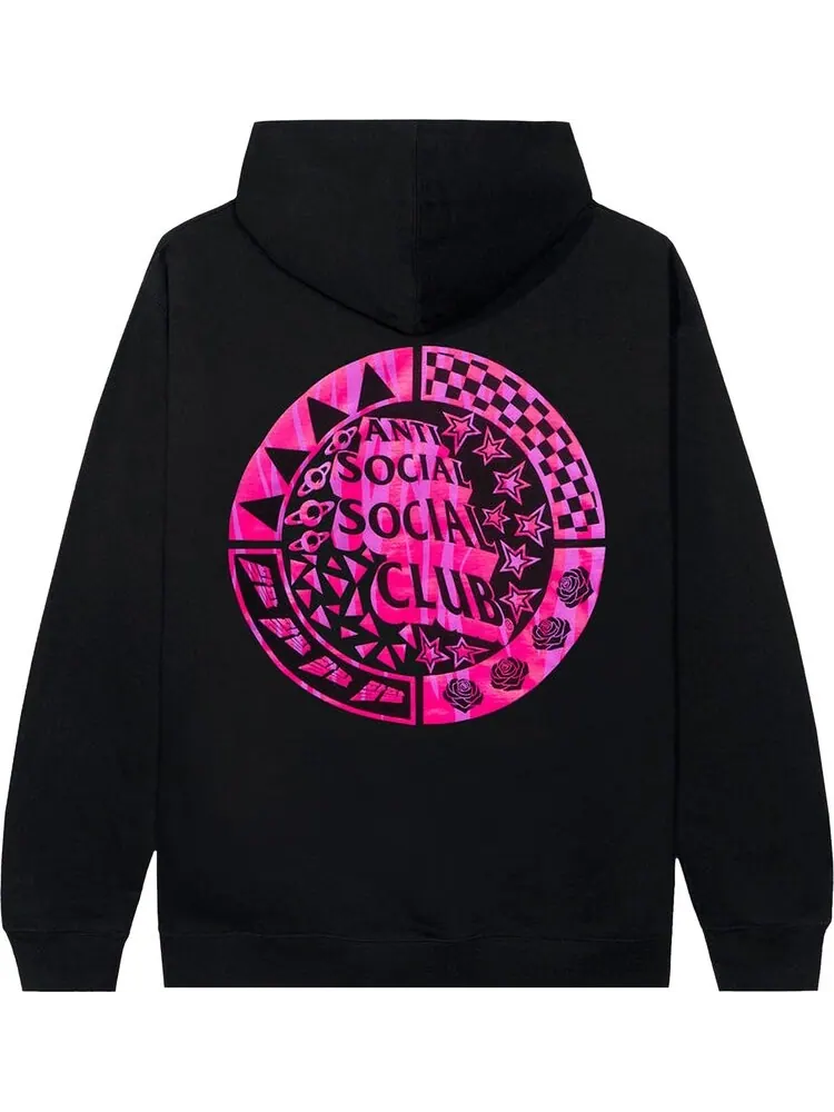 Худи Anti Social Social Club Level 8 Hoodie 'Black' — изображение 2 из 2, черный