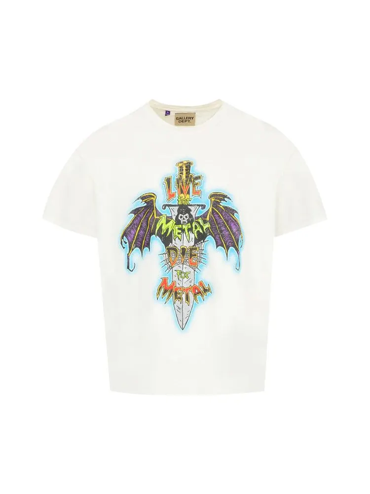 Футболка Gallery Dept. Live For Metal Tee — изображение 1 из 2, светлый белый