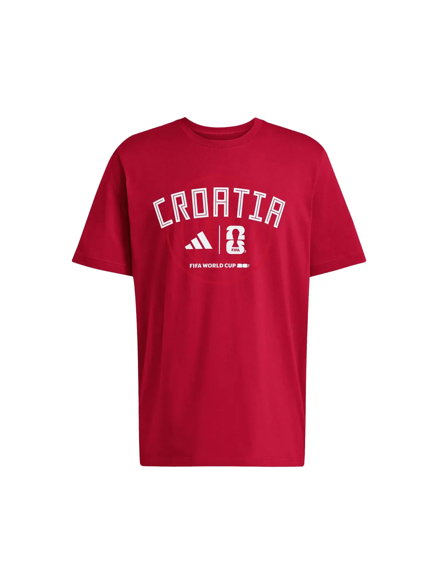 Футболка Adidas FIFA World Cup 26 Qualifier Tee Croatia — изображение 1 из 2, красный