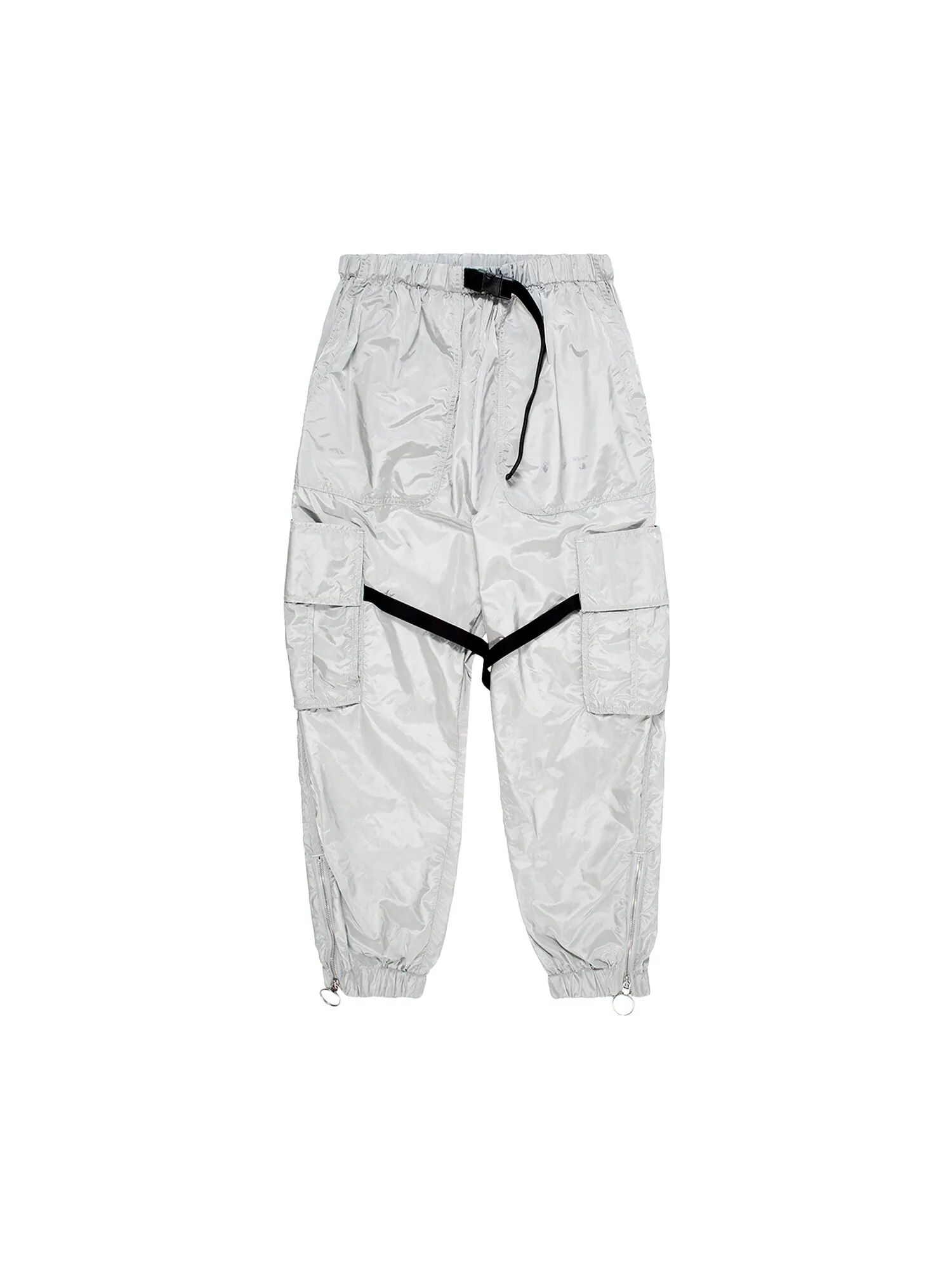 Брюки карго Off-White Parachute, цвет Известняк/Лайм