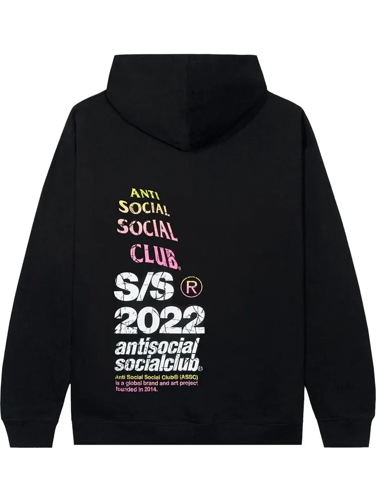 Худи Anti Social Social Club Link In Bio Hoodie 'Black' — изображение 2 из 2, черный