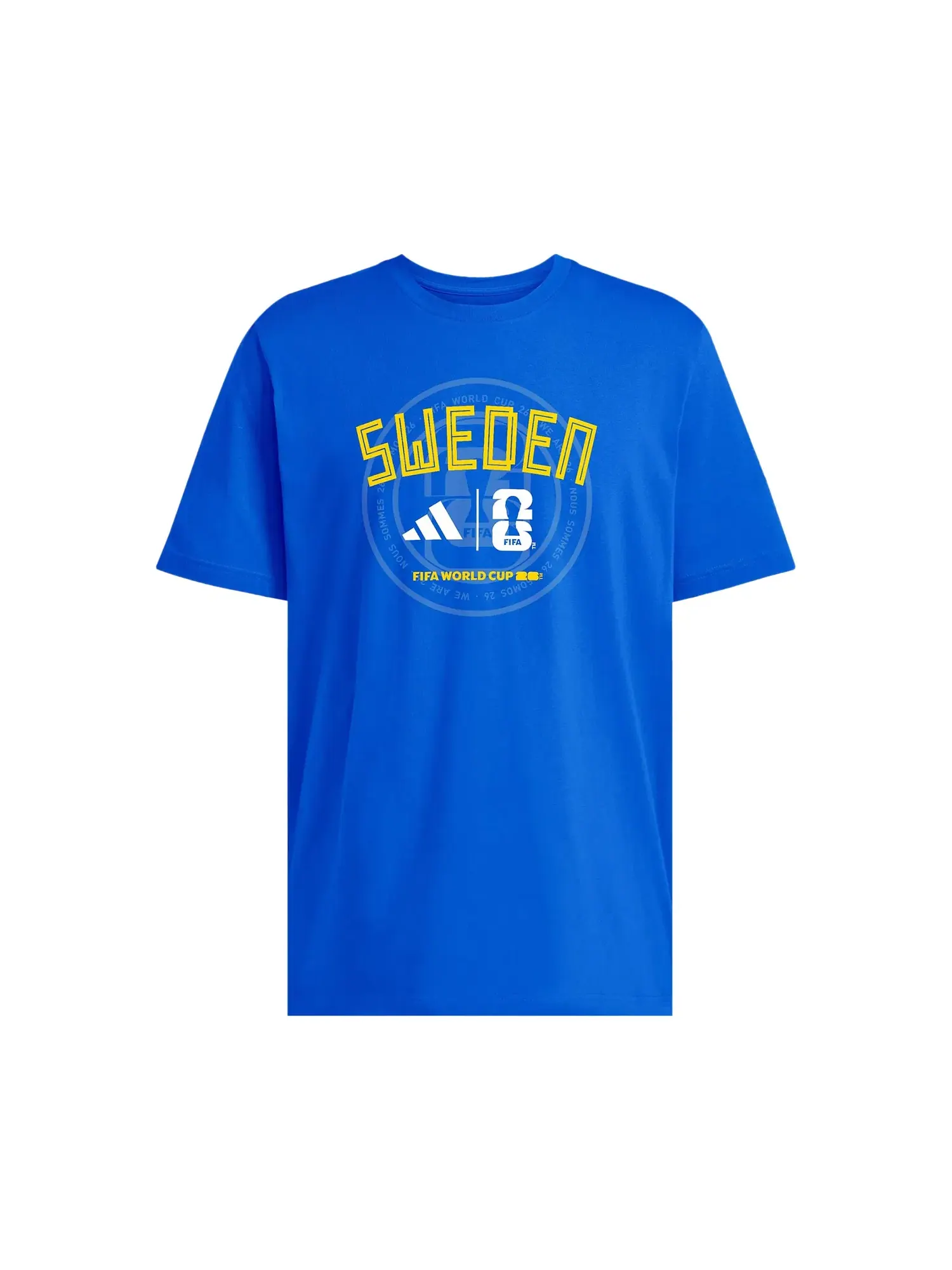 Футболка Adidas FIFA World Cup 26 Qualifier Tee Sweden — изображение 1 из 2, синий