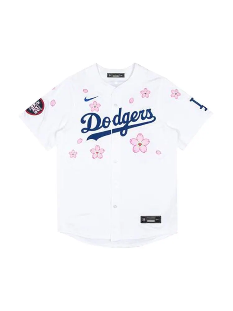 Джерси Nike x Takashi Murakami x MLB World Tour Tokyo Series 2025 Dodgers Tokyo Home Jersey — изображение 1 из 2, белый