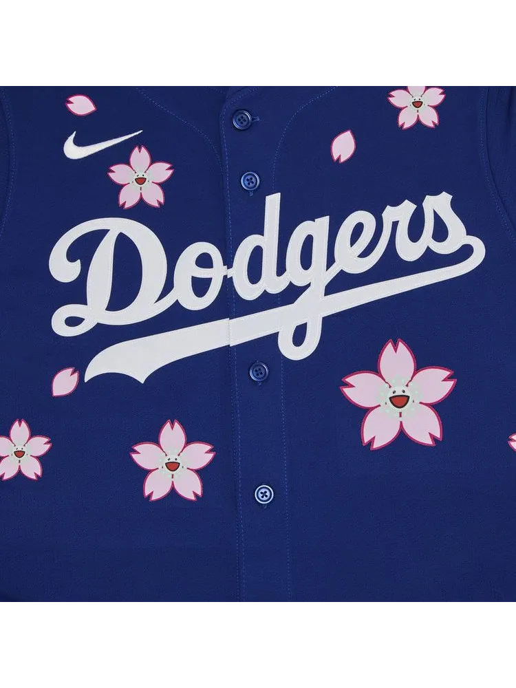 Джерси Nike x Takashi Murakami x MLB World Tour Tokyo Series 2025 Dodgers Tokyo Away Jersey — изображение 3 из 3, синий