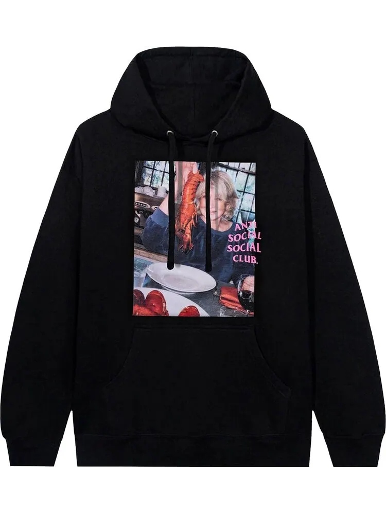 Худи Anti Social Social Club x Martha Stewart Lobster Hoodie 'Black' — изображение 1 из 2, черный