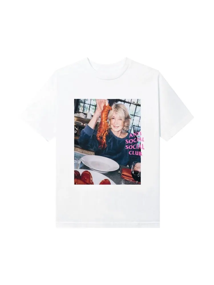 Футболка Anti Social Social Club x Martha Stewart Lobster 'White' — изображение 1 из 2, белый