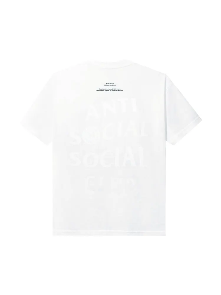 Футболка Anti Social Social Club x Martha Stewart Lobster 'White' — изображение 2 из 2, белый