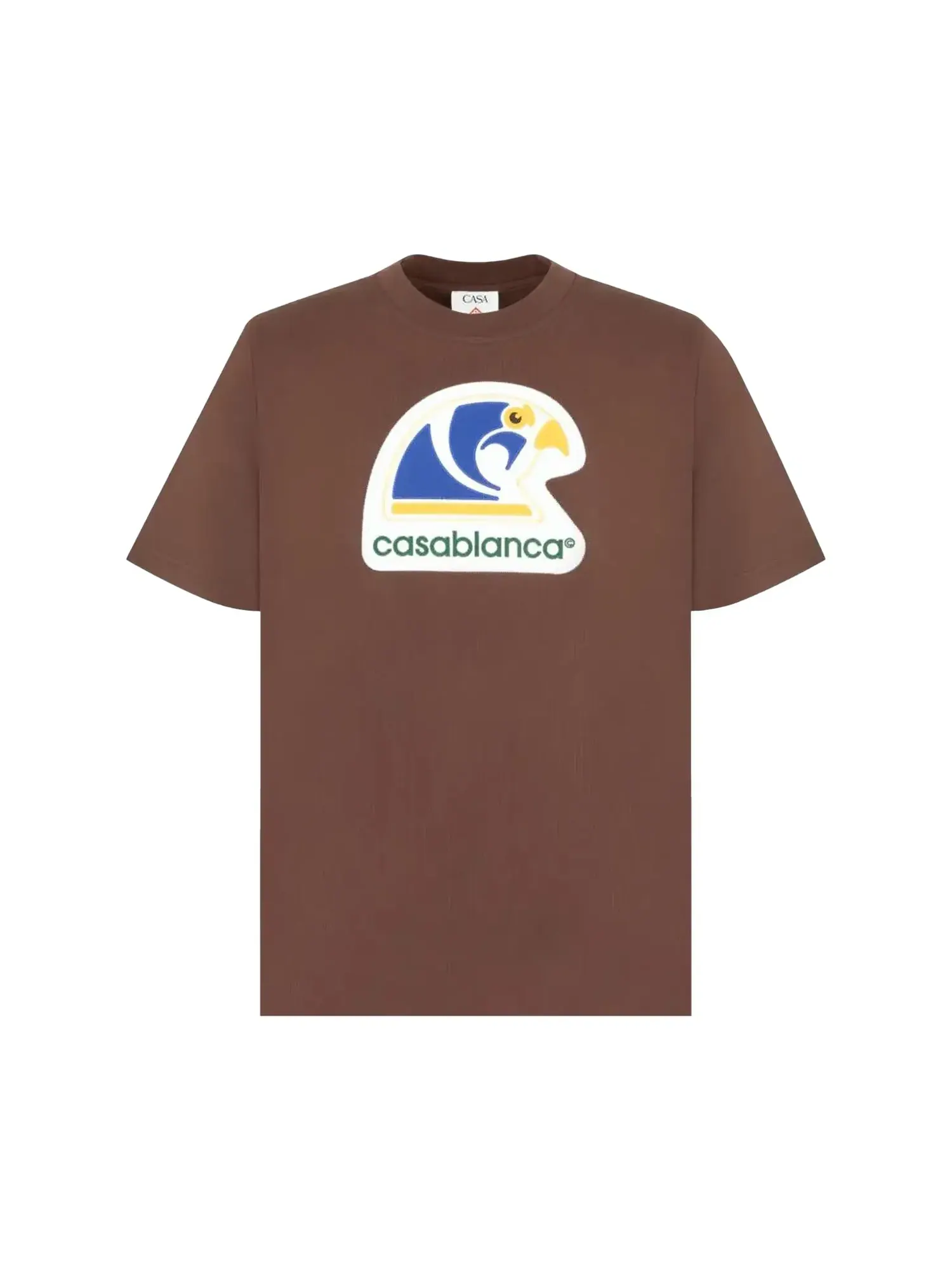 Классическая футболка Casablanca Horus Applique — изображение 1 из 1, коричневый
