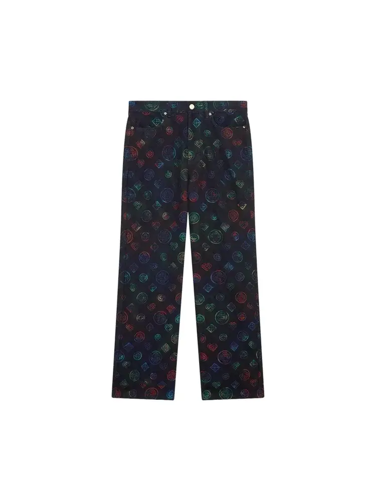 Джинсы прямые Casablanca Heatmap Denim Jeans — изображение 1 из 1, черный