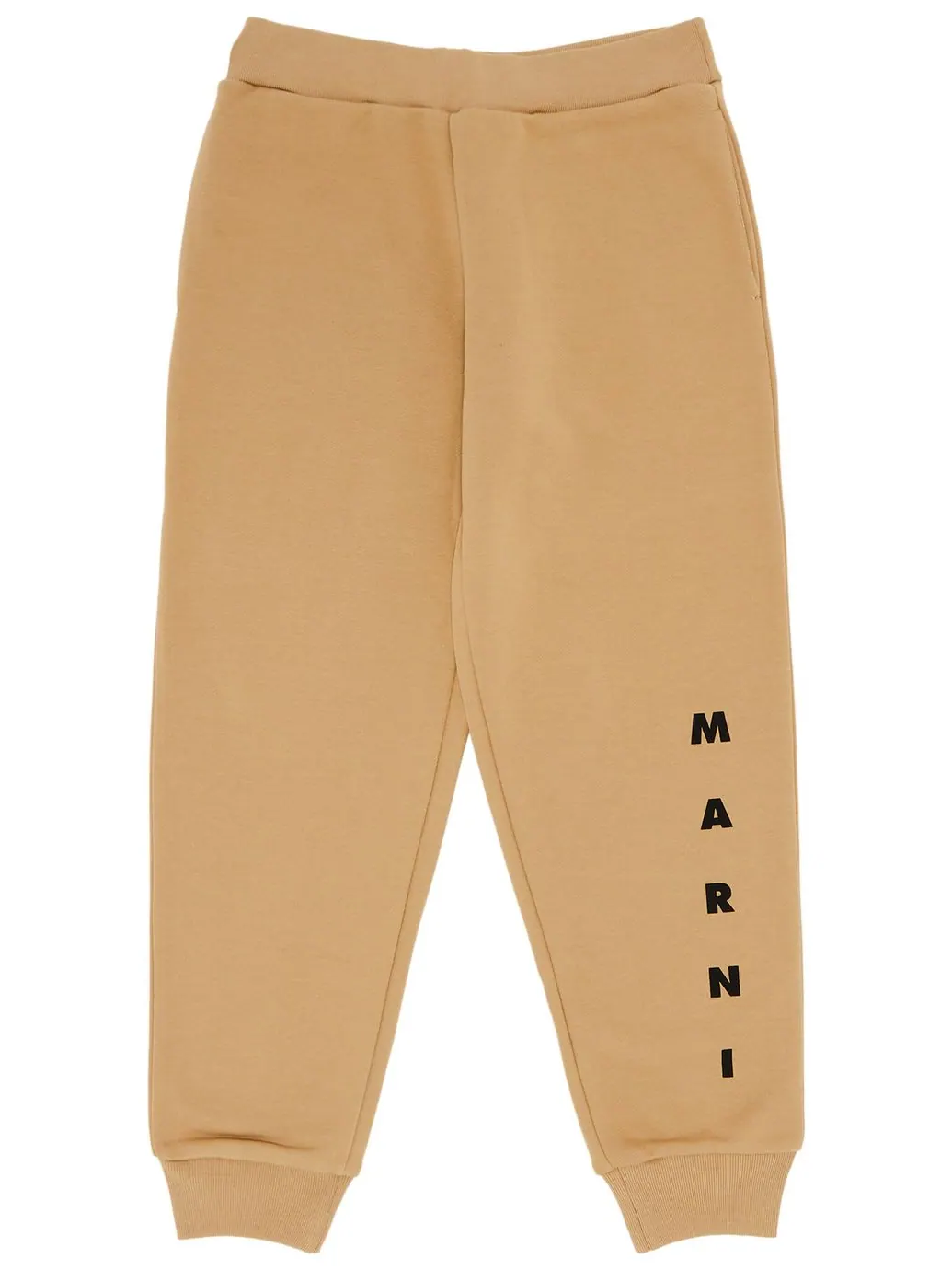 Детские спортивные штаны Marni из неворсистого флиса — изображение 1 из 3, бежевый