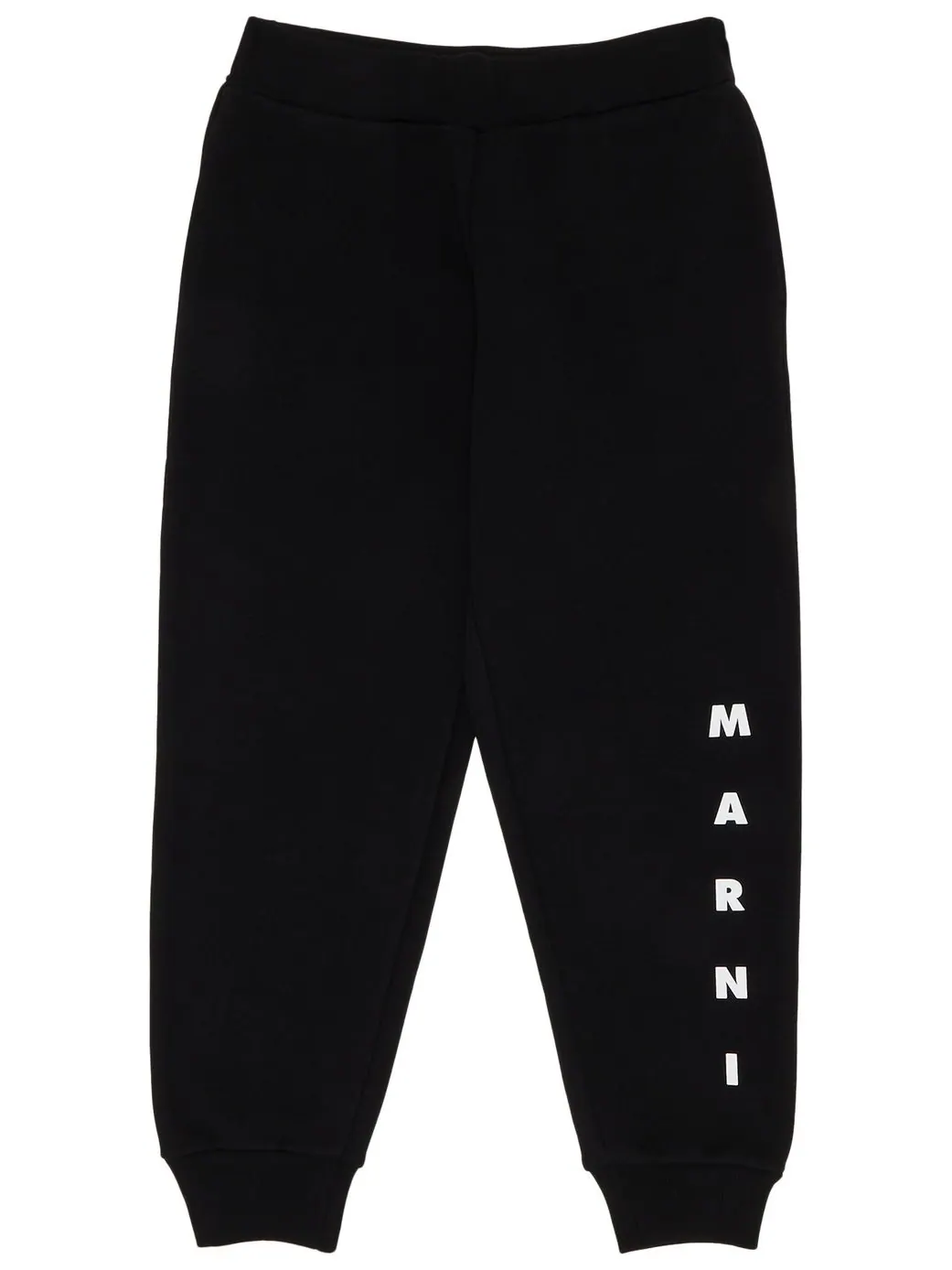 Детские спортивные штаны Marni из неворсистого флиса — изображение 1 из 3, черный
