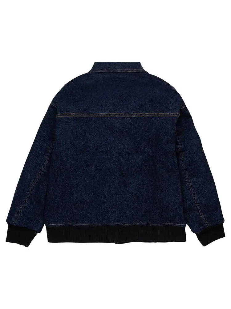 Куртка Marni Kids Marble Wash Overdyed Jacket — изображение 2 из 2, джинсовый синий
