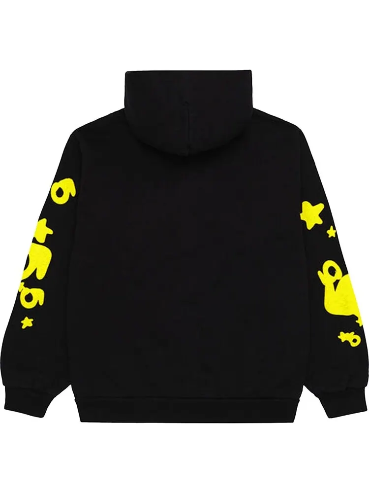 Худи Sp5der Beluga 'Onyx/Yellow' — изображение 2 из 2, черный