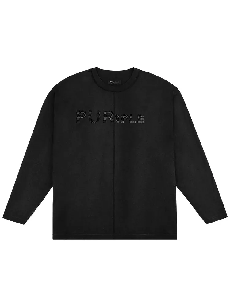 Футболка с длинными рукавами PURPLE BRAND Wordmark — черный