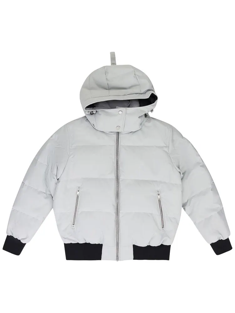 Куртка-бомбер Moose Knuckles Cloud Shearling Bomber Jacket — серый