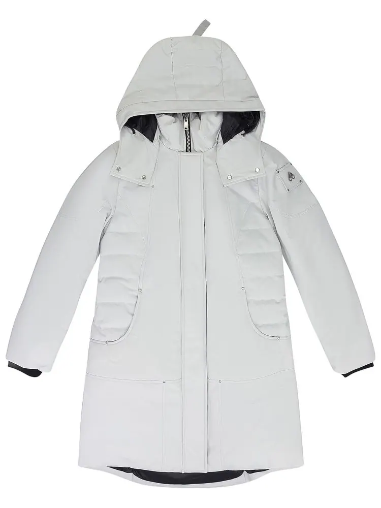 Парка Moose Knuckles Cloud Shearling — серый