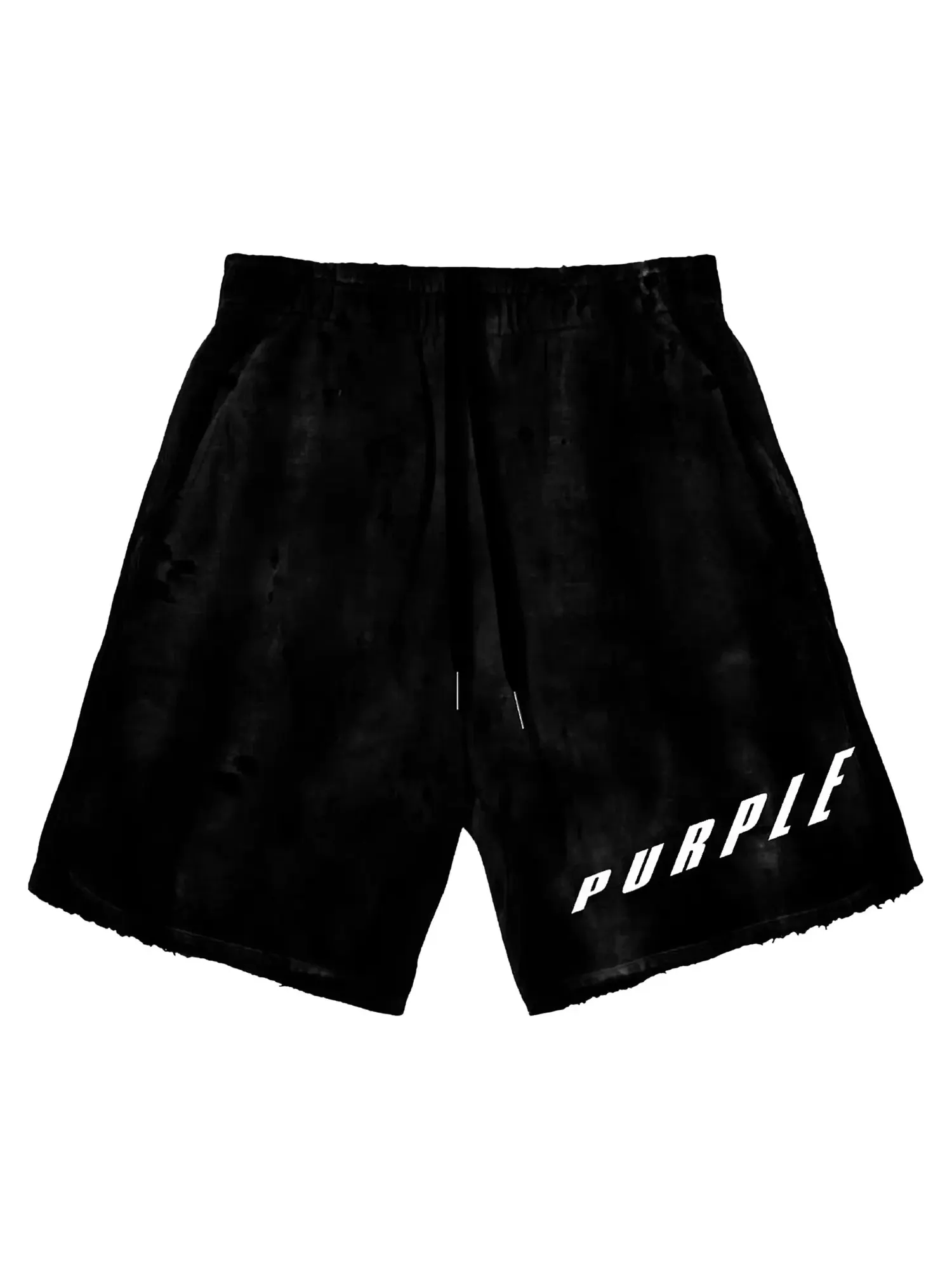 Флисовые шорты средней плотности PURPLE BRAND — изображение 1 из 1, черный