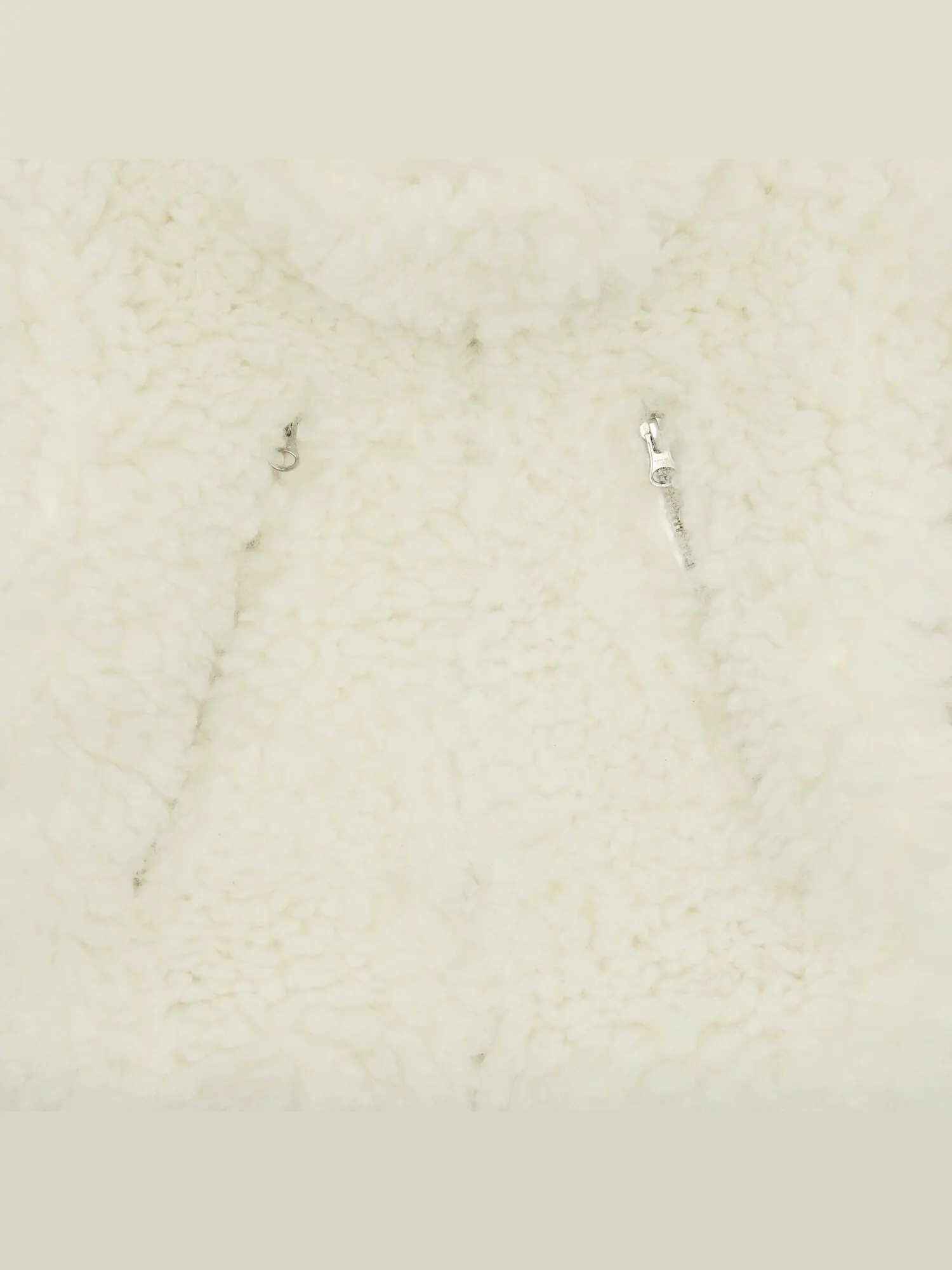 Детская куртка из шерпы MM6 Maison Margiela Off White — изображение 3 из 3, белый