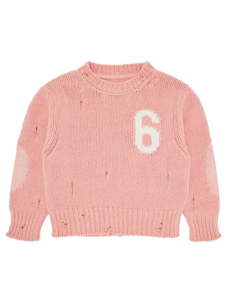 Толстовка MM6 Maison Margiela Kids Sweatshirt Peach Pink — розовый