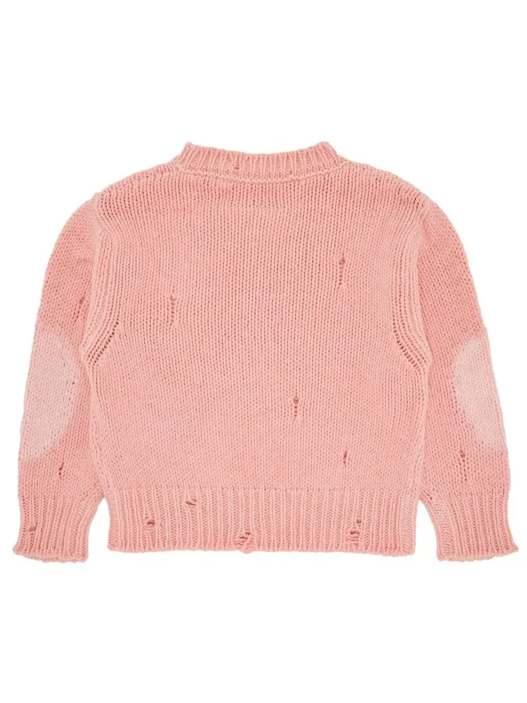Толстовка MM6 Maison Margiela Kids Sweatshirt Peach Pink — изображение 2 из 3, розовый