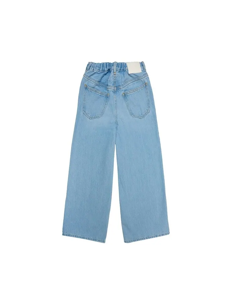 Джинсы MM6 Maison Margiela Kids Jeans — изображение 2 из 2, синий джинсовый синий