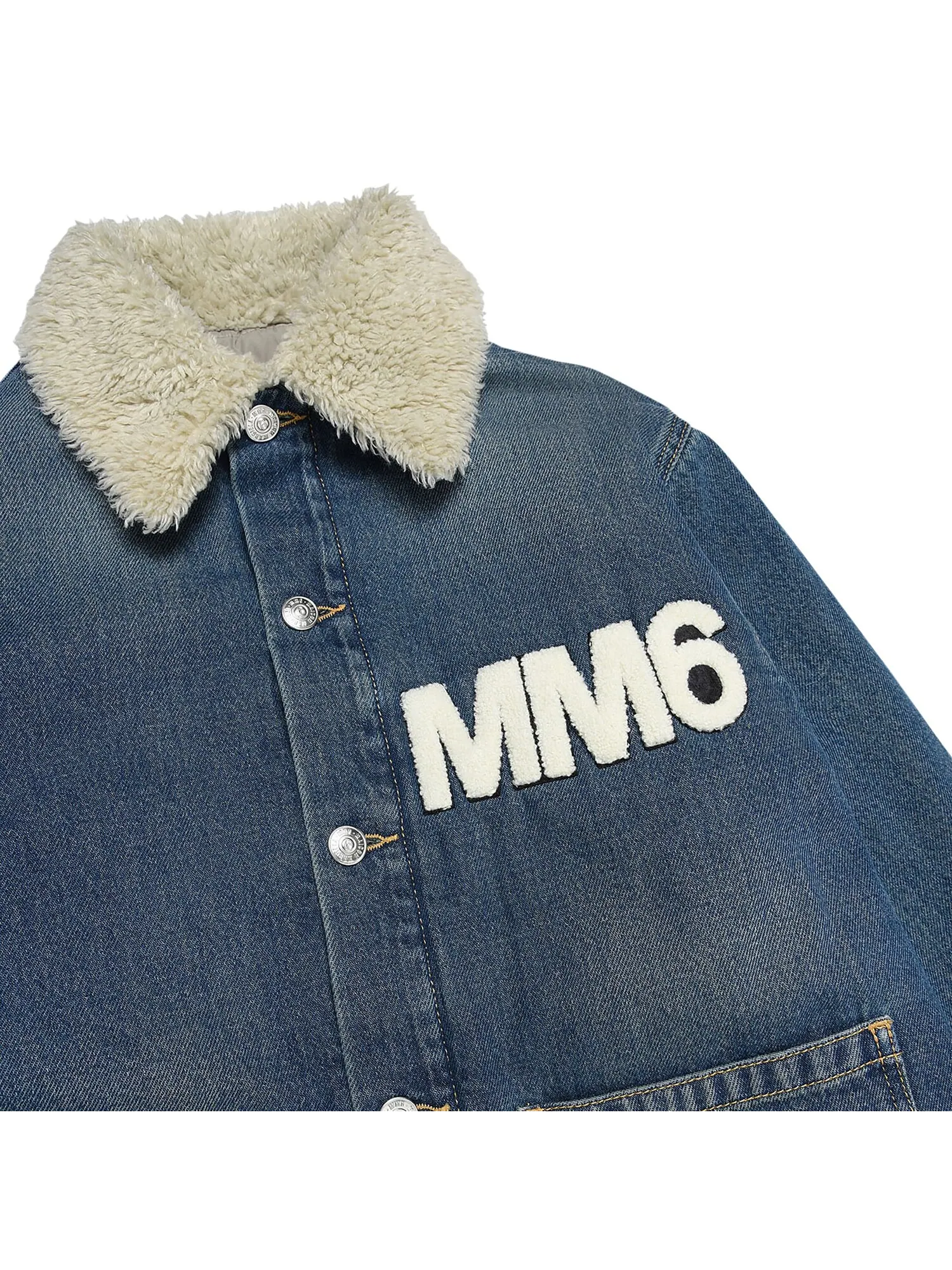 Детская куртка MM6 Maison Margiela — изображение 3 из 3, синий