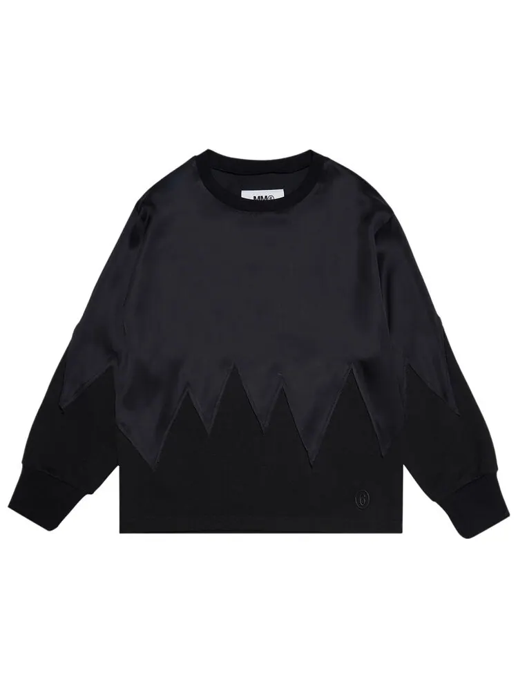 Толстовка MM6 Maison Margiela Kids Sweatshirt — черный