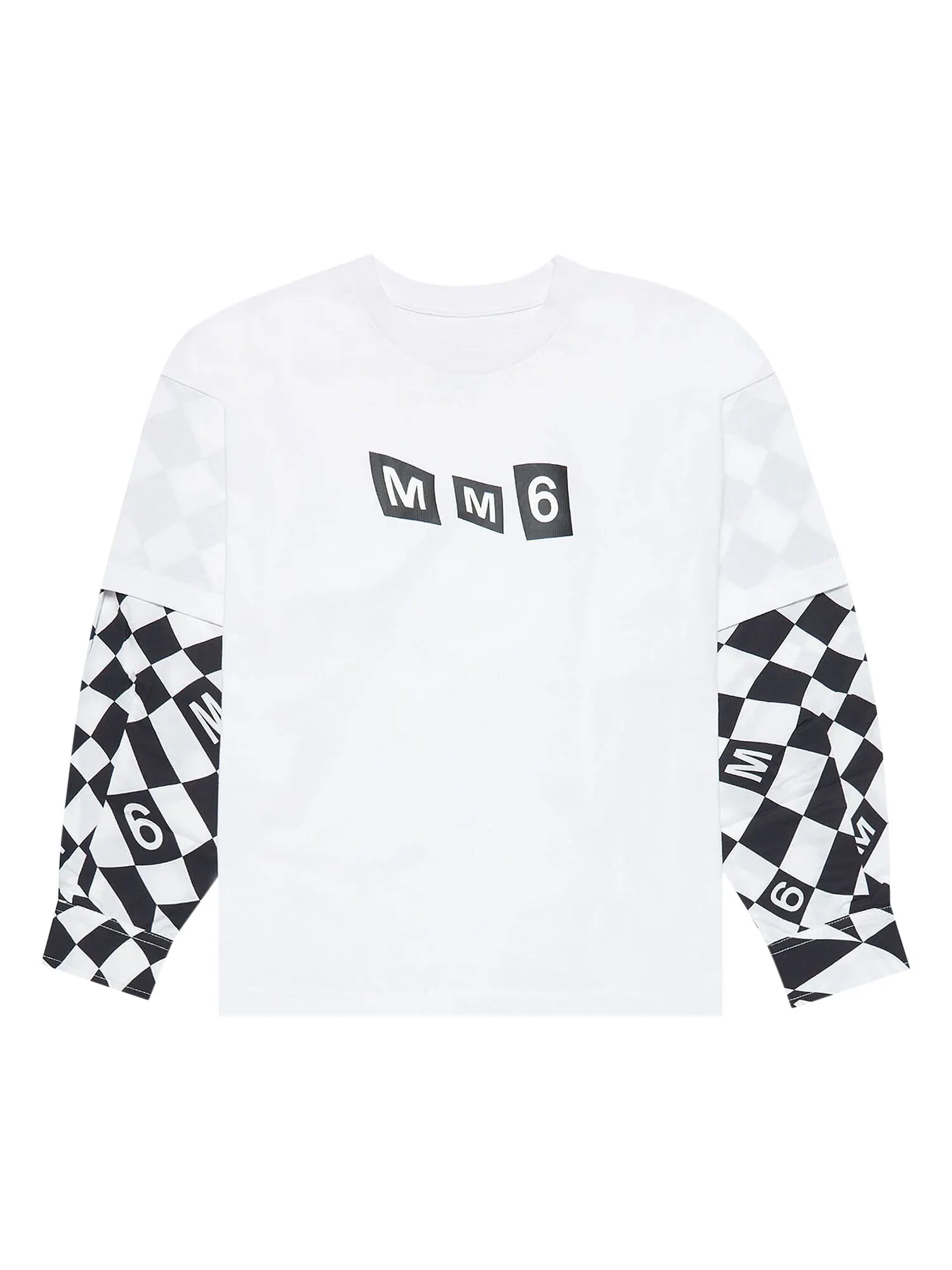 Детская футболка с длинными рукавами MM6 Maison Margiela — белый